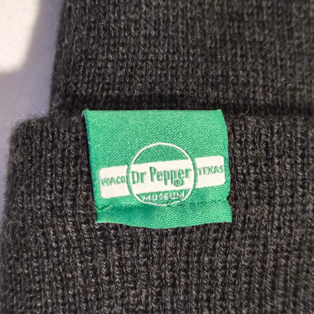 Dr Pepper Museum Waco Texas Charcoal Gray Good For Life Beanie NWT - Picture 3 of 7